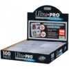 Ultra Pro Platinium pour toploader - Boite de 100 pages