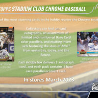 Précommande - 2022 TOPPS STADIUM CLUB CHROME BASEBALL HOBBY BOX