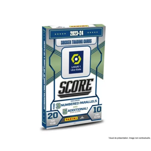 2023-24 Panini Score Ligue 1 Uber Eats – Boîte de 20 pochettes